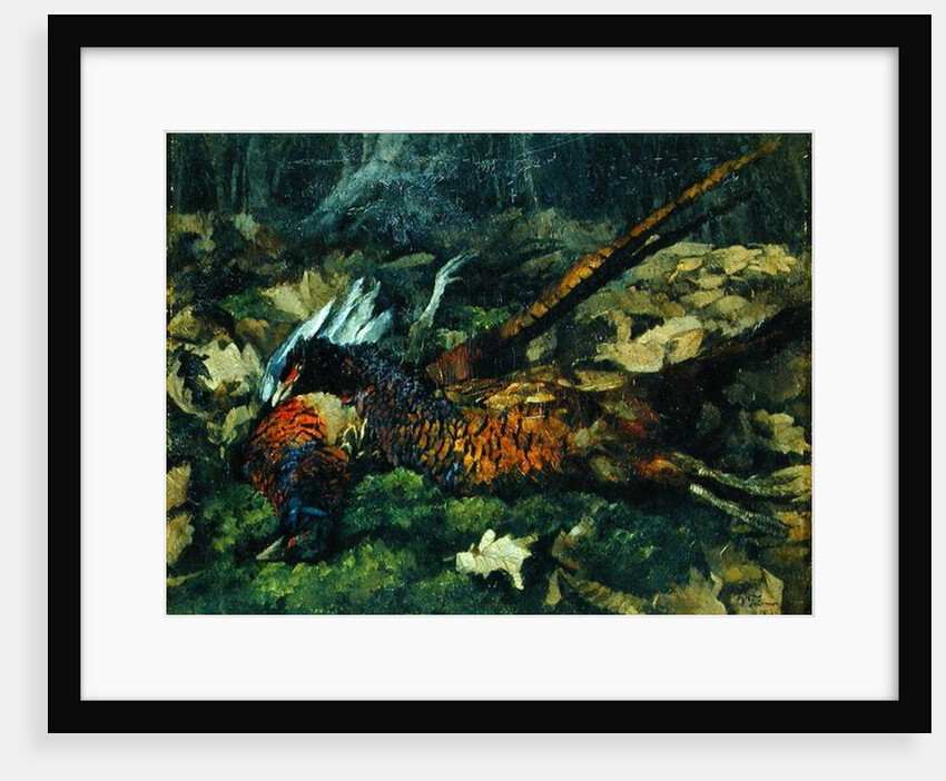 Pheasants, 1873 by Heinrich Wilhelm Truebner