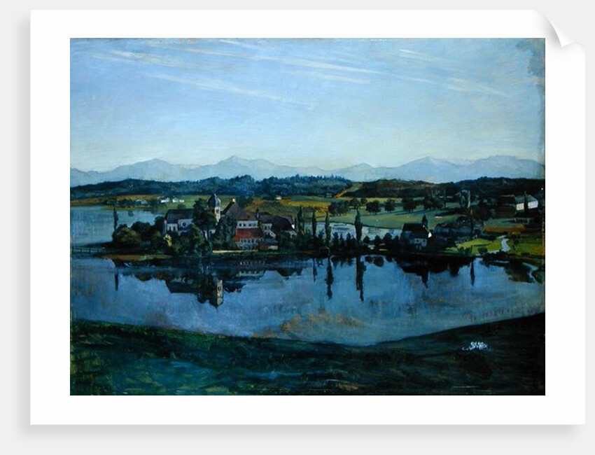 The Seeon Monastery in Oberbayern, 1892 by Heinrich Wilhelm Truebner