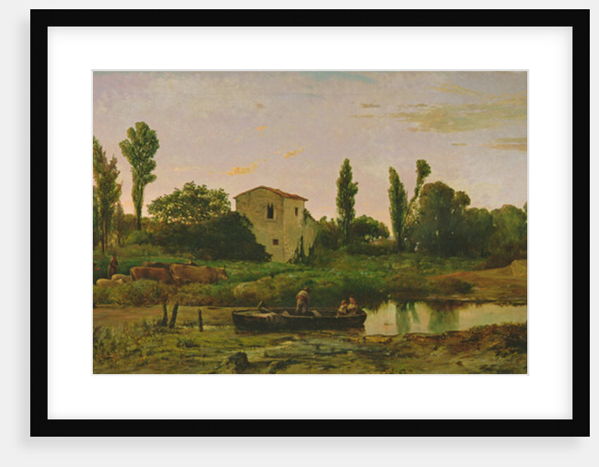 Landscape with Boat, 1867 by Modesto Urgell y Inglada