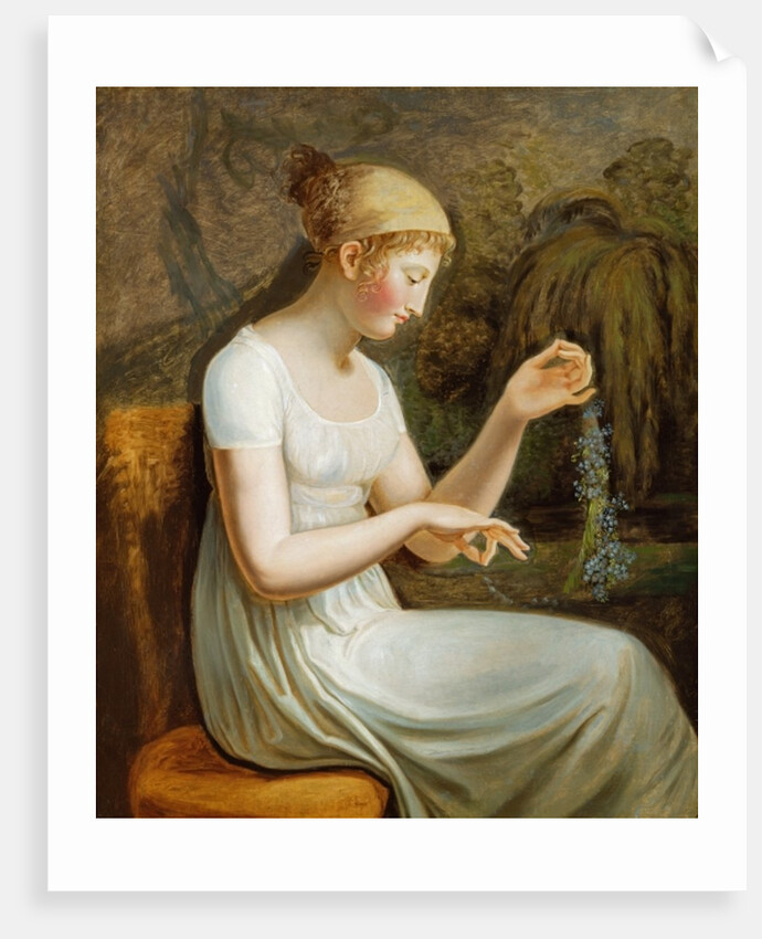 Girl with Flowers by Johann Heinrich Wilhelm Tischbein