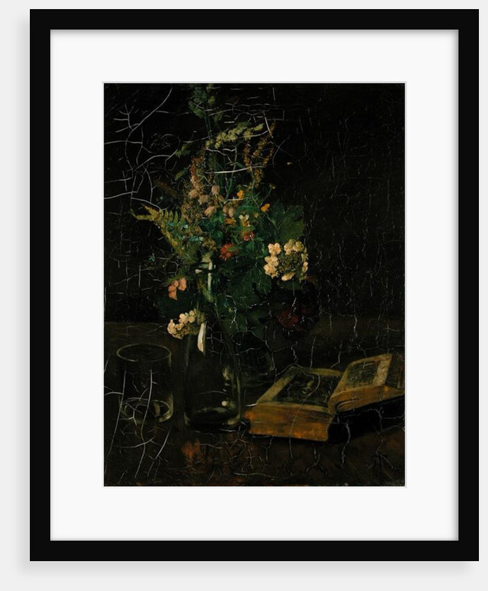 Still Life with a Bunch of Flowers and a Bible, 1872 by Hans Thoma