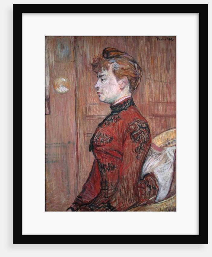 Portrait Study of a Woman in Profile, 1890 by Henri de Toulouse-Lautrec