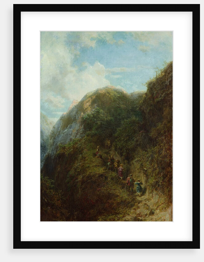 Tourists in the Mountain by Carl Spitzweg