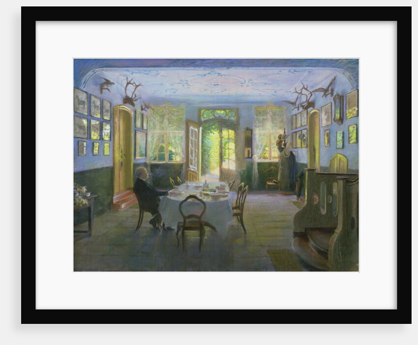 The Hall of the Manor House in Waltershof, 1894 by Hans Olde