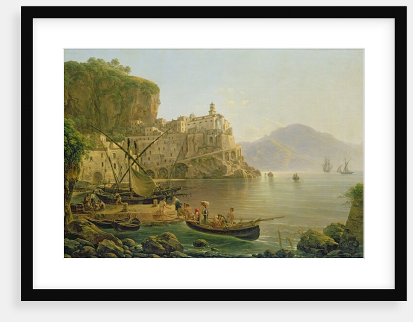 View Towards Atrani on the Amalfi, 1817 by Joseph Rebell