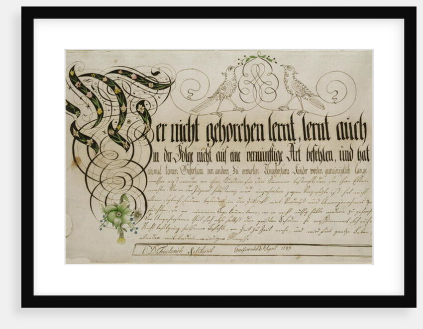 Album sheet, 1789 by Caspar David Friedrich