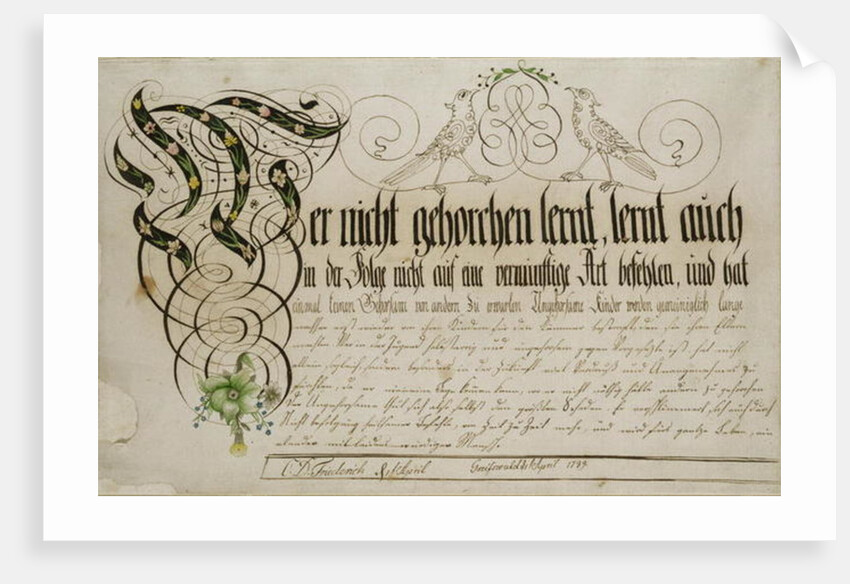 Album sheet, 1789 by Caspar David Friedrich