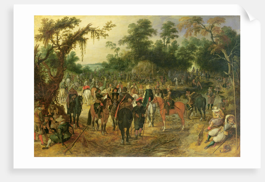 Camp scene by Sebastian Vrancx