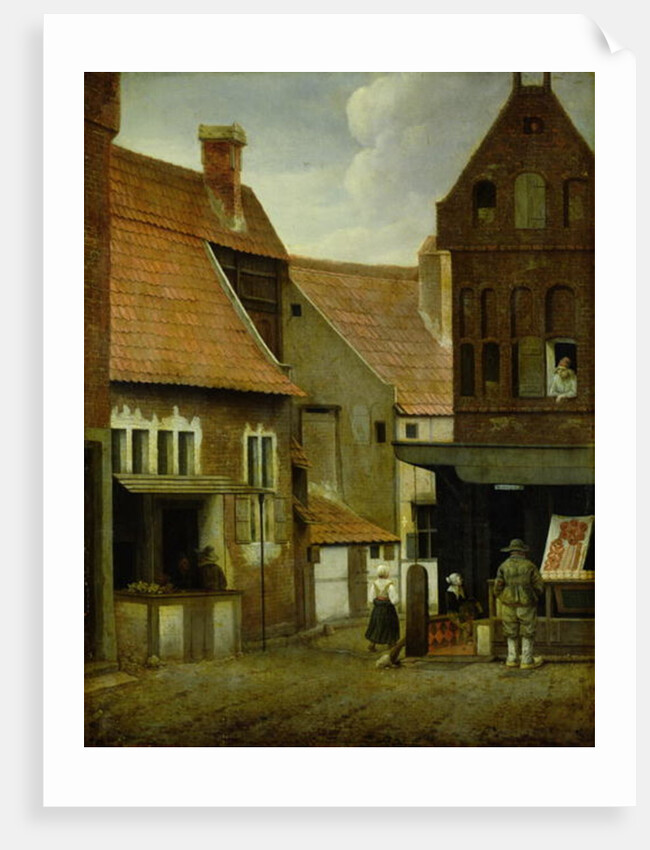 Street Scene by Jacobus Vrel or Frel