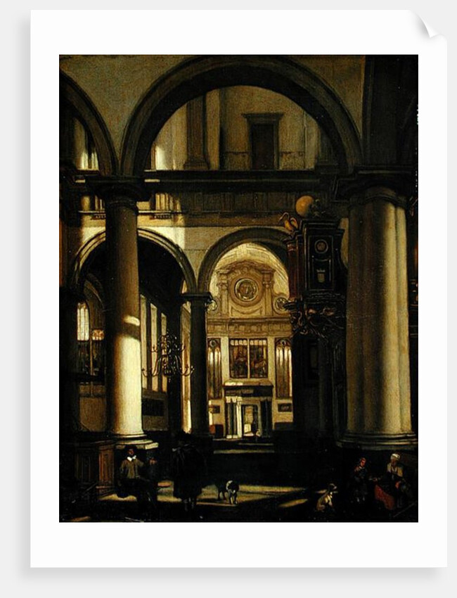 Church Interior by Emanuel de Witte