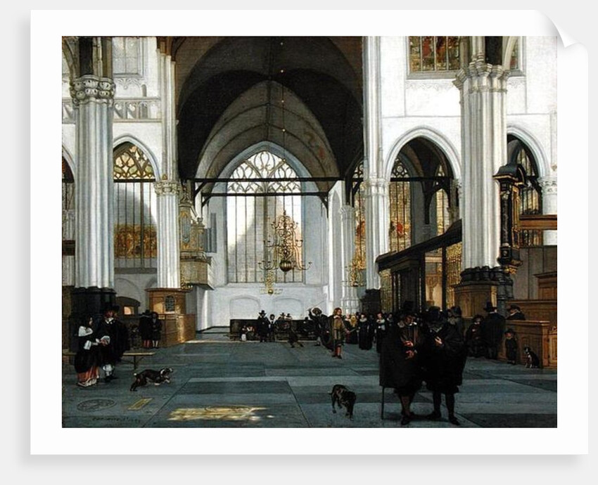 Interior of the Oude Kerk, Amsterdam, 1659 by Emanuel de Witte