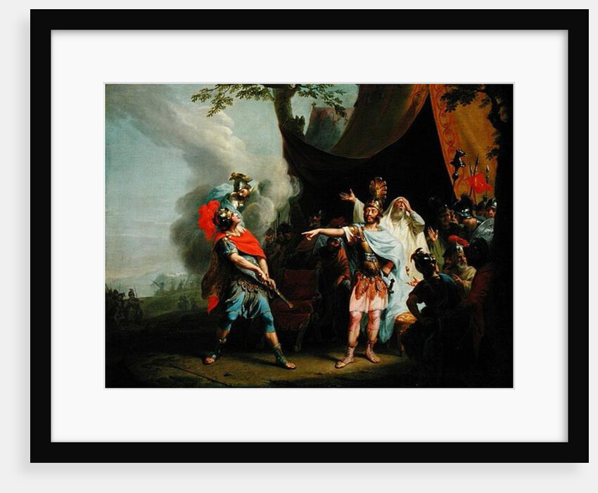 Achilles has a dispute with Agamemnon, 1776 by Johann Heinrich Tischbein