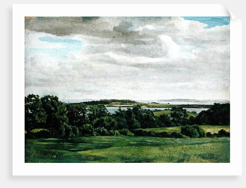 Landscape in Holstein, 1827 by Adolf Vollmer