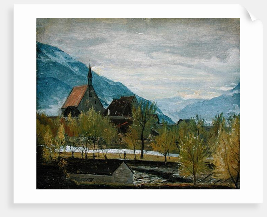 Early snow in Merano, 1830-31 by Rudolph Friedrich Wasmann