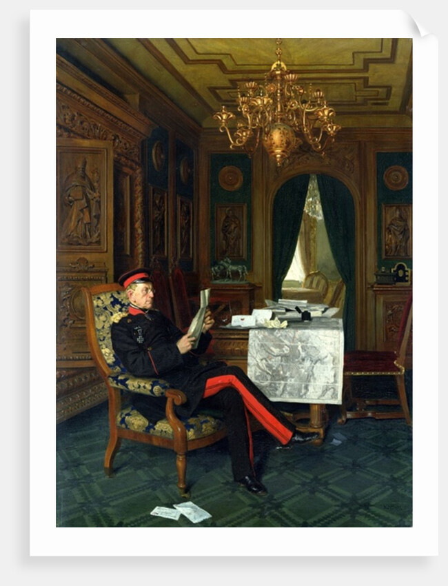 Moltke in Versailles, 1872 by Anton Alexander von Werner