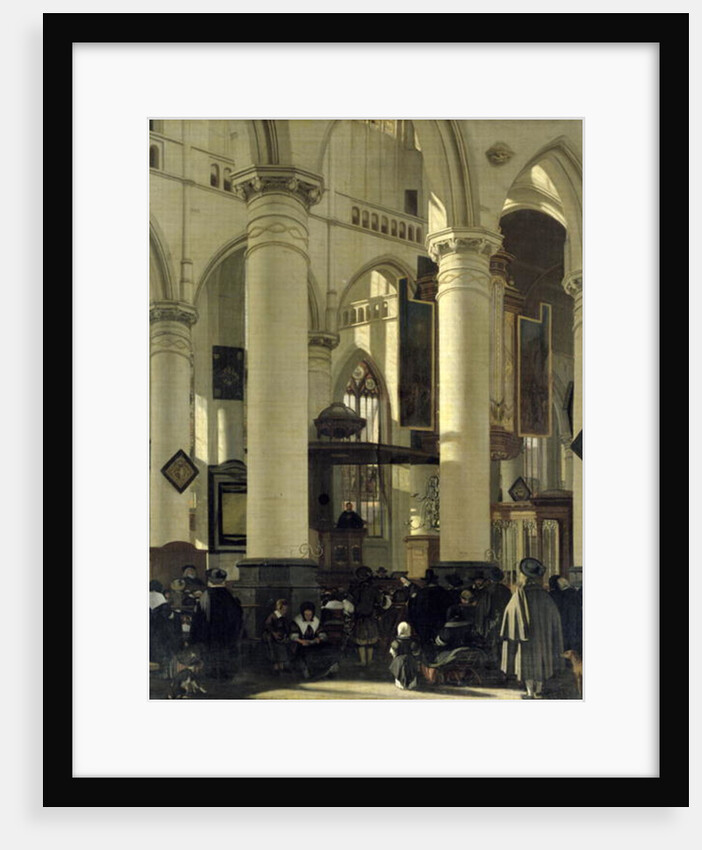 Interior of a church by Emanuel de Witte