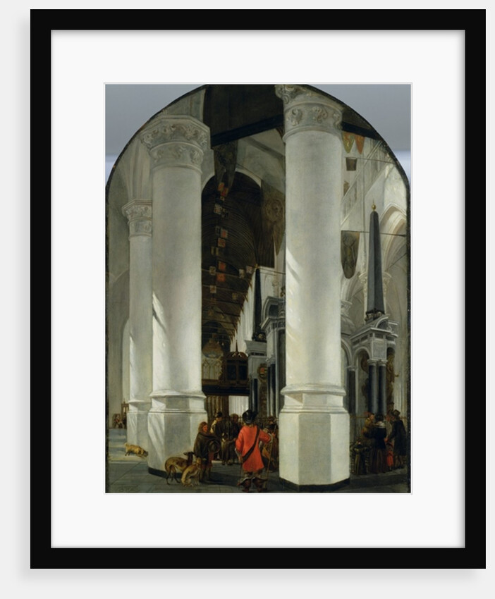 Interior view of the New Church in Delft by Emanuel de Witte