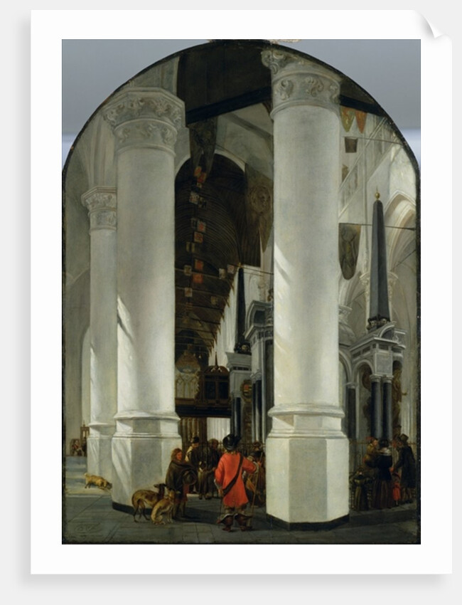 Interior view of the New Church in Delft by Emanuel de Witte