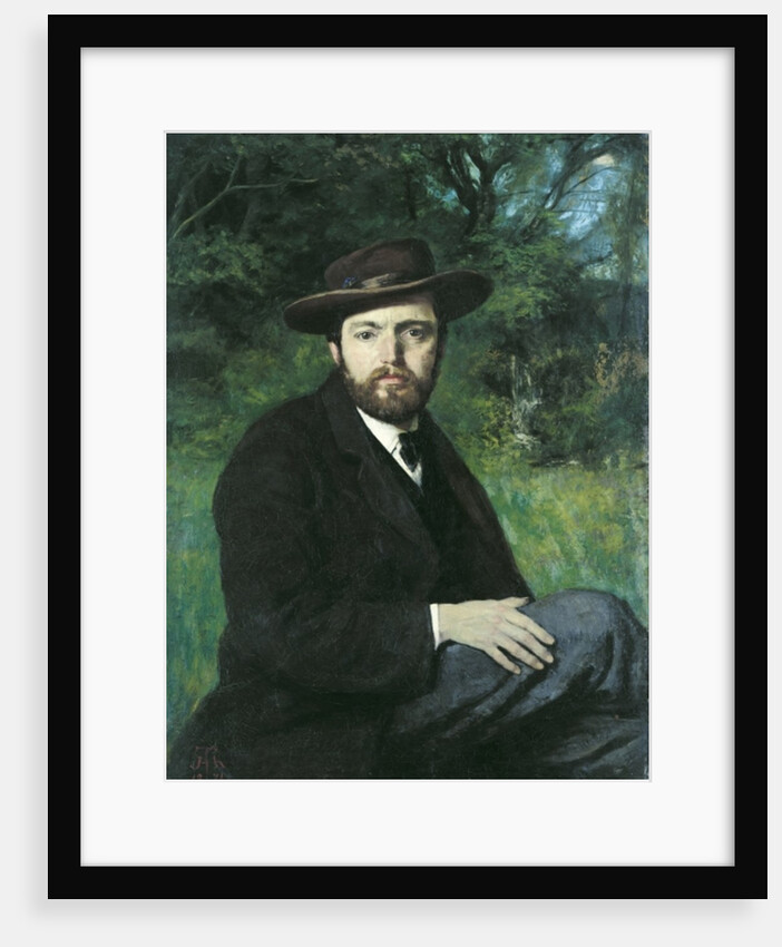 Self Portrait, 1871 by Hans Thoma