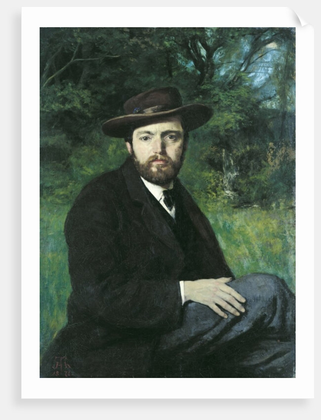 Self Portrait, 1871 by Hans Thoma