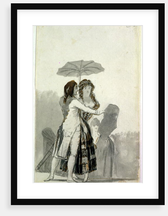 Couple with a Parasol by Francisco Jose de Goya y Lucientes