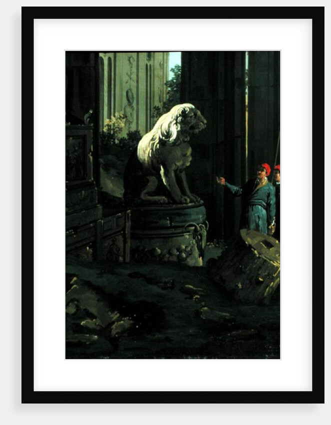 Detail of 'Capriccio with Motifs from Padua', c.1756 by Canaletto