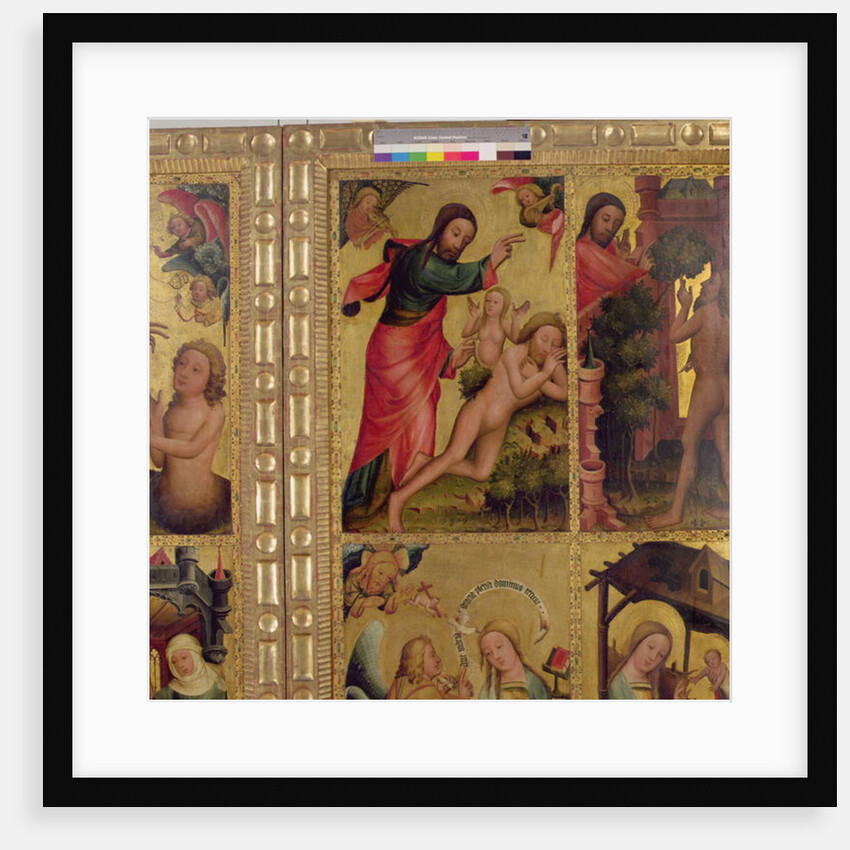 The Creation of Eve, a panel from the Grabower Altar, the High Altar of St. Petri in Hamburg by Master Bertram of Minden