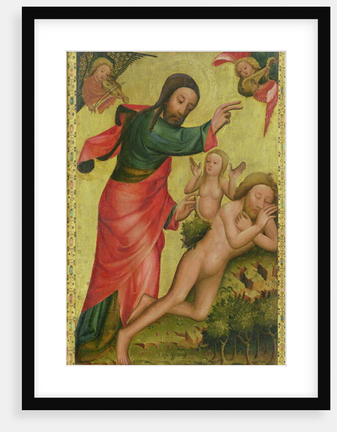 The Creation of Eve, a panel from the Grabower Altar, the High Altar of St. Petri in Hamburg by Master Bertram of Minden