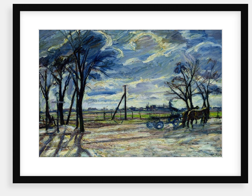 Suburban Landscape in Spring by Waldemar Rosler