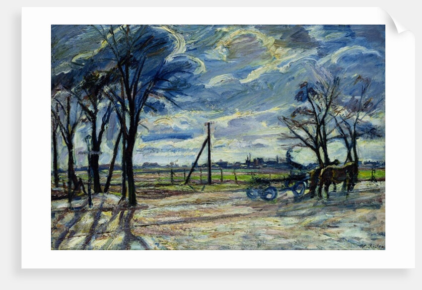 Suburban Landscape in Spring by Waldemar Rosler