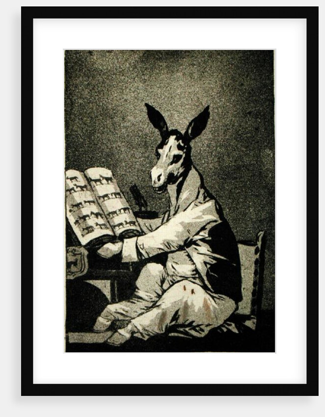 As Far back as his Grandfather, plate 39 of 'Los Caprichos' by Francisco Jose de Goya y Lucientes