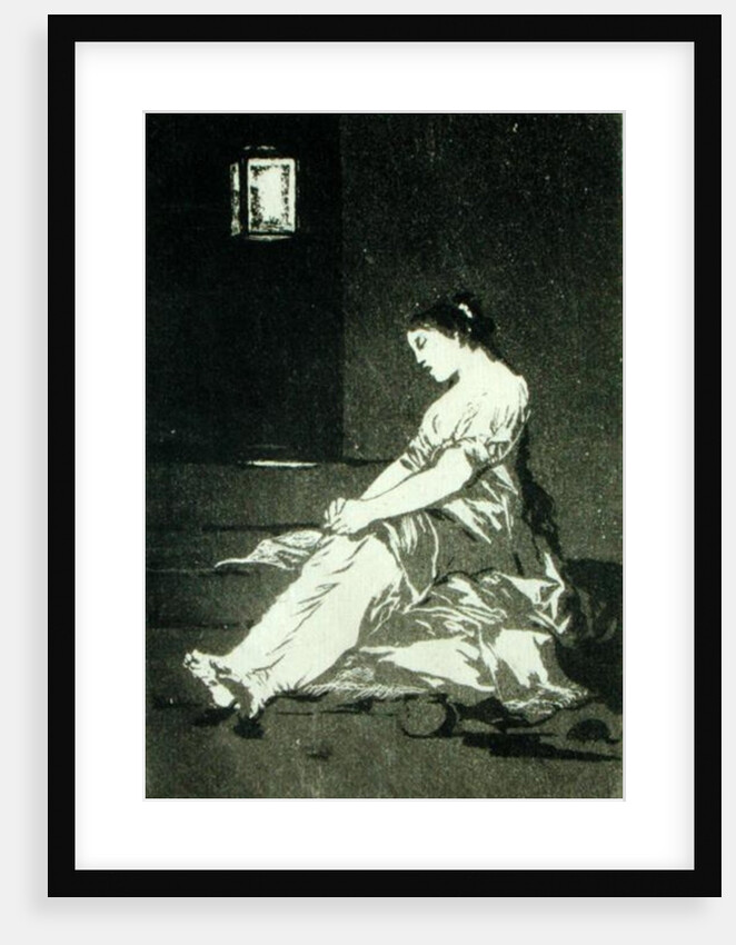 Because she was susceptible by Francisco Jose de Goya y Lucientes