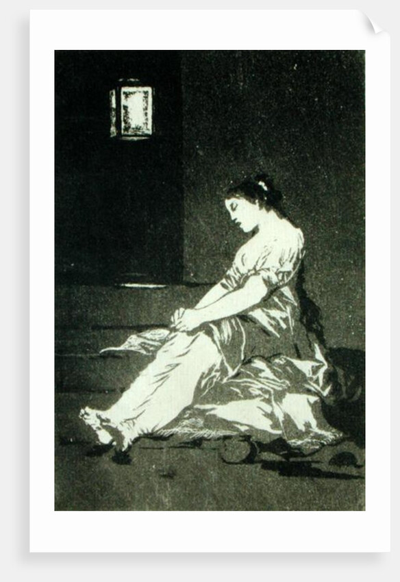Because she was susceptible by Francisco Jose de Goya y Lucientes