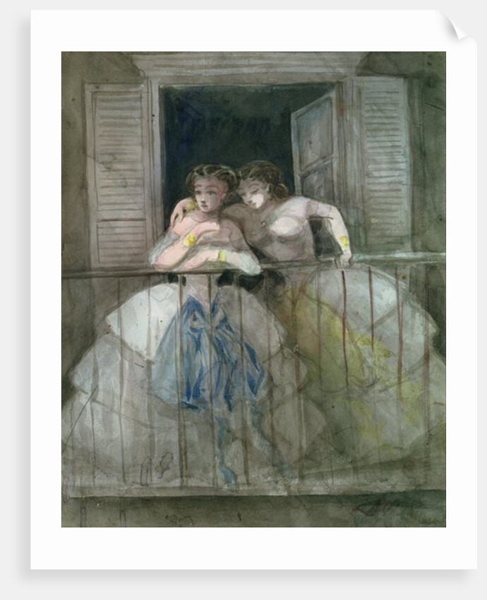 Girls on the Balcony by Constantin Guys