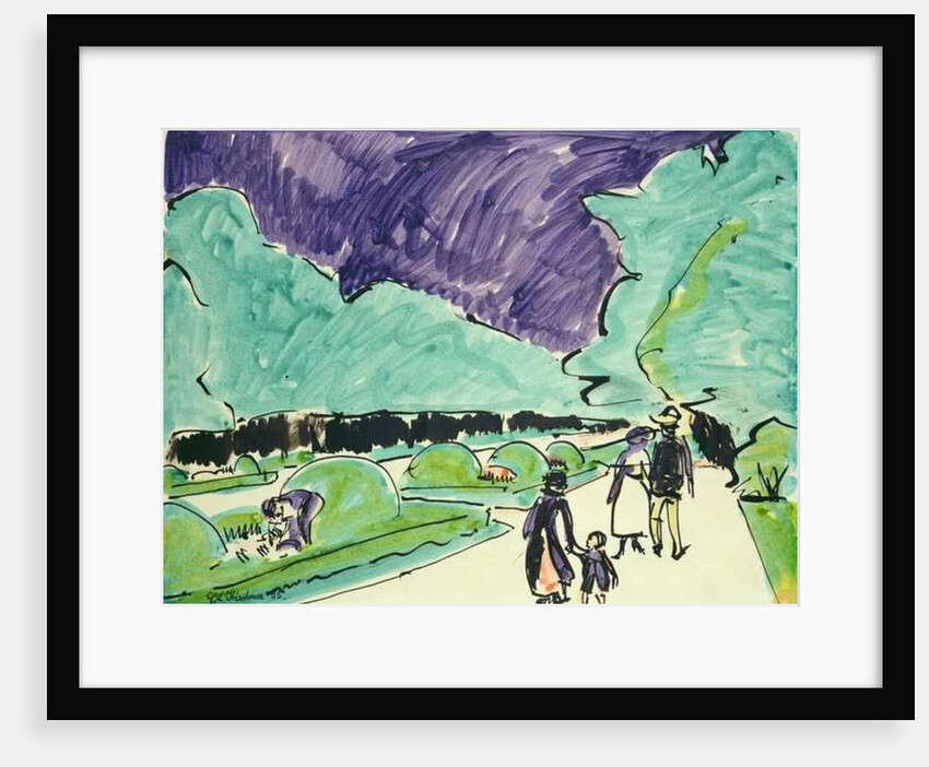 Entrance to a large garden in Dresden, 1905 by Ernst Ludwig Kirchner