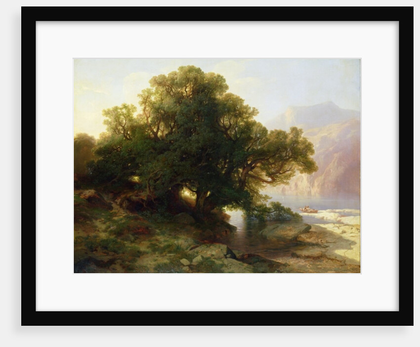 View of Lake Thuner, 1854 by Alexandre Calame
