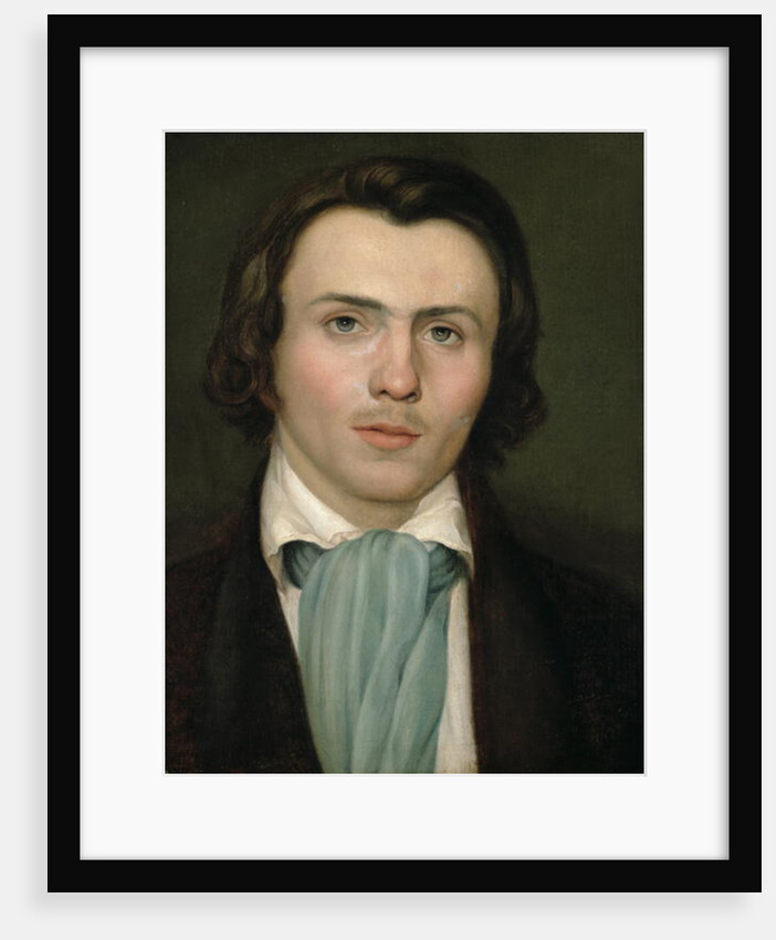 Portrait of a young man by Rudolph Friedrich Wasmann