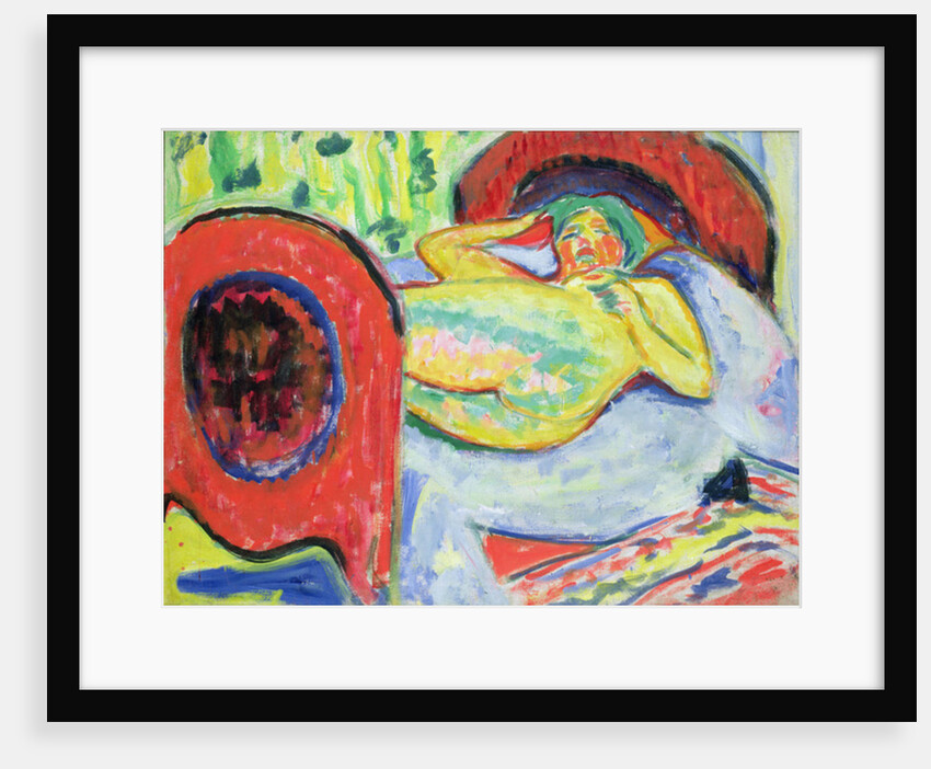 Reclining Nude by Ernst Ludwig Kirchner