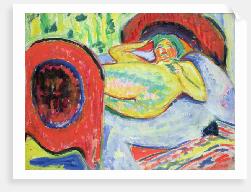 Reclining Nude by Ernst Ludwig Kirchner