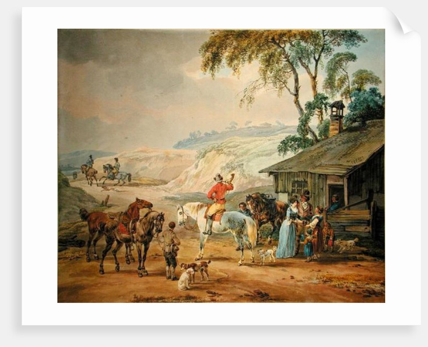 Hunting Party by Wilhelm Alexander Kobell