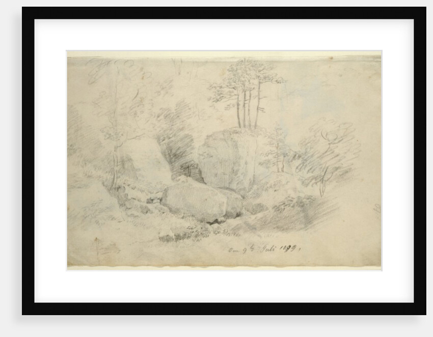 Boulders in Woodland, 1800 by Caspar David Friedrich
