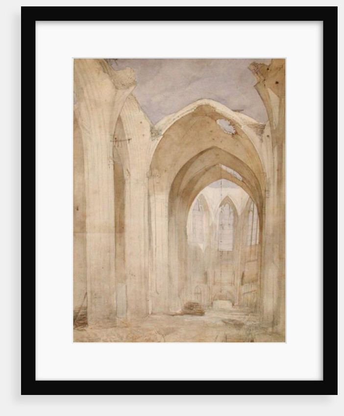 Ruins of St. Nicholas, 1842 by Johann Martin Gensler