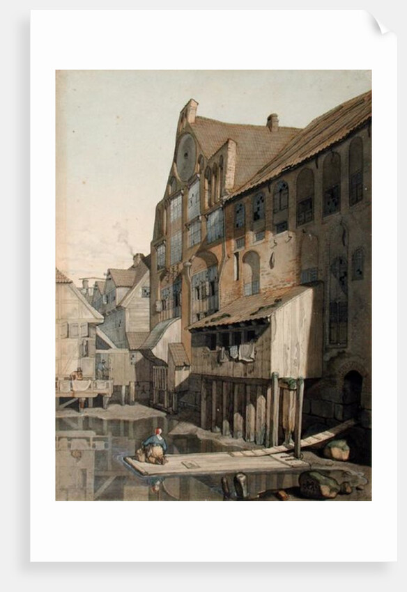 North Side of the St. Johannis Klosters in Hamburg by Johann Martin Gensler