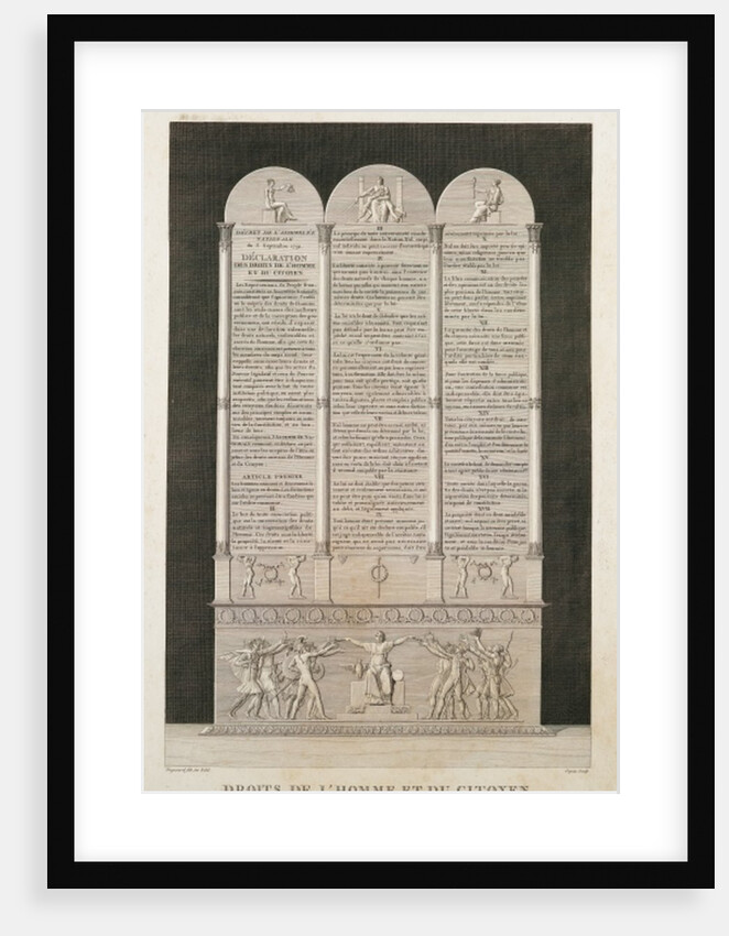 French Declaration of the Rights of Man and the Citizen by Alexandre Evariste Fragonard