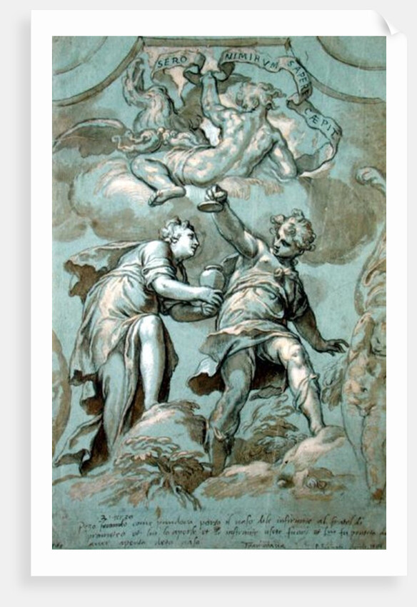 Pandora Offers the Box to Epimetheus by Paolo Farinati