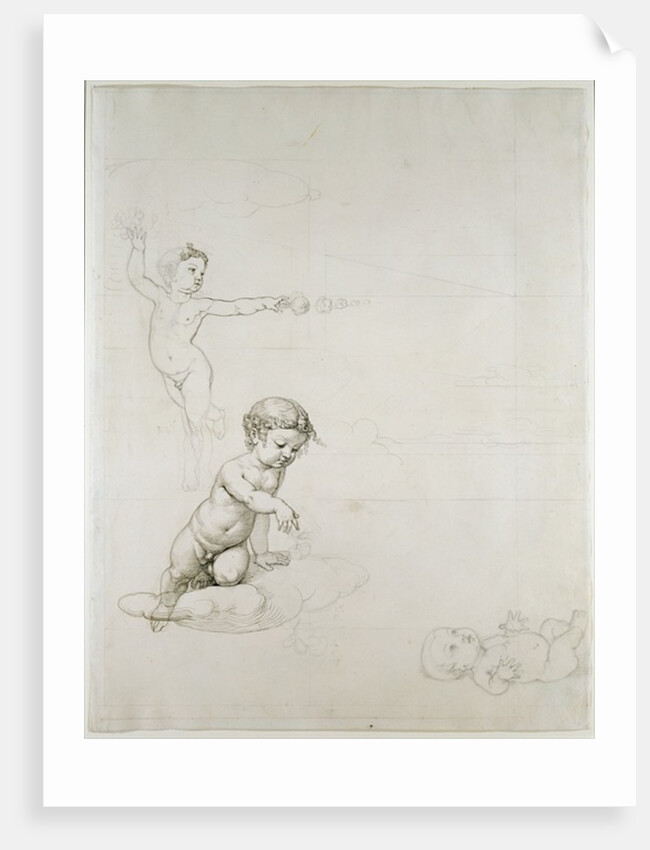 The Two Rose Genies and the Baby in the Field, 1807/08 by Philipp Otto Runge