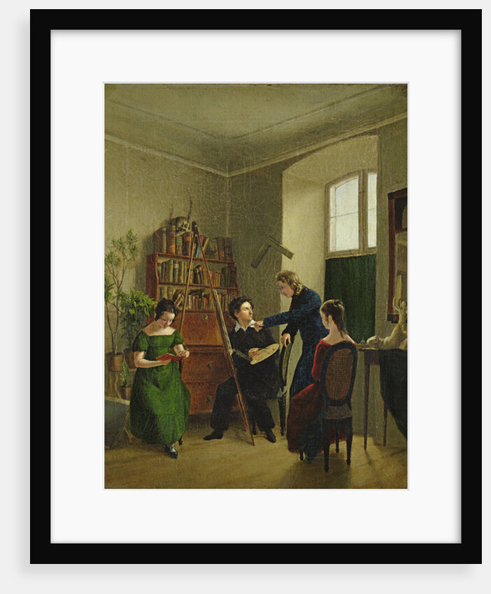 The Artist in His Studio, 1828 by Louis Asher