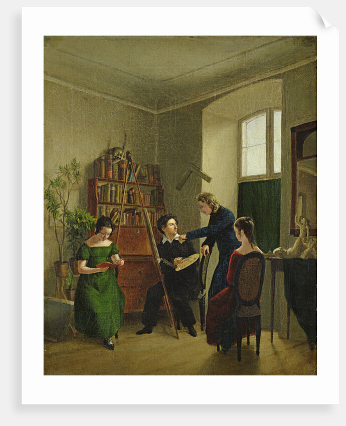 The Artist in His Studio, 1828 by Louis Asher