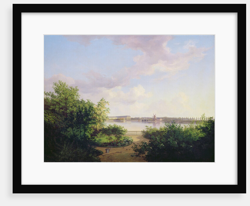 The Garden of Johannes Amsinck on the Binnenalster, 1837 by Marcus Johann Haeselich