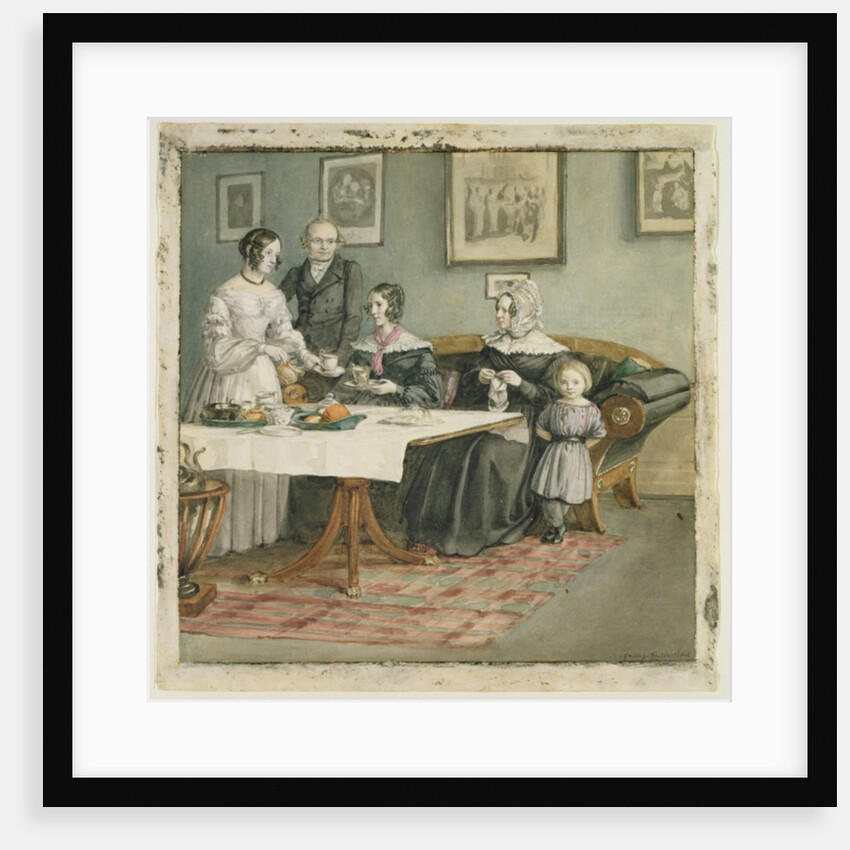 Professor Johannes Classen and Family, 1840 by Carl Julius Milde